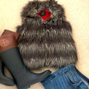 Anthropology Jack by BB Dakota Faux fur vest